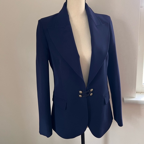 NWOT Atos Lombardini Blazer - took tags off but never worn. Navy+gold - Picture 3 of 6